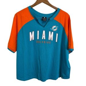 Women’s Fanatics Miami Dolphins Long Crop Mesh Shirt